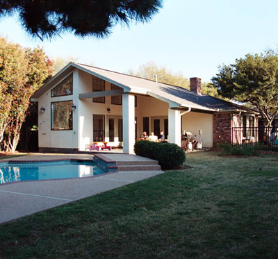 Pool Office, Kitchen & Patio Addition, ENR architects, Granbury, TX 76049